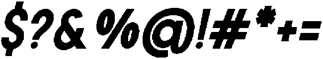 Rotorika Rotorika ExtBd SemiCond Slant otf (400) Font OTHER CHARS
