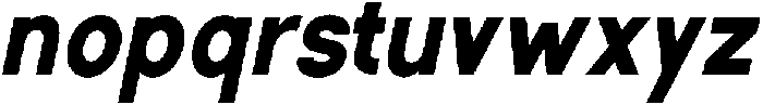 Rotorika Rotorika ExtBd SemiCond Slant otf (400) Font LOWERCASE