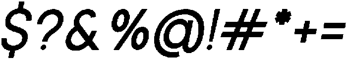 Rotorika Slanted otf (400) Font OTHER CHARS