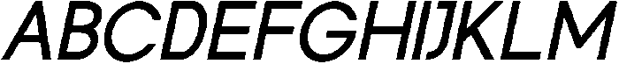 Rotorika Slanted otf (400) Font UPPERCASE