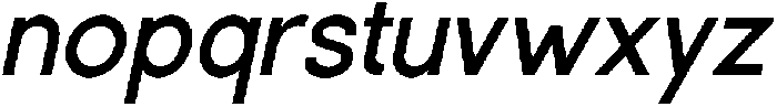 Rotorika Slanted otf (400) Font LOWERCASE