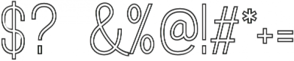 Rotrude Outline otf (300) Font OTHER CHARS