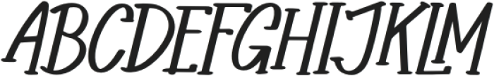 Rotten Jingway Italic otf (400) Font UPPERCASE