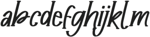 Rotten Jingway Italic otf (400) Font LOWERCASE