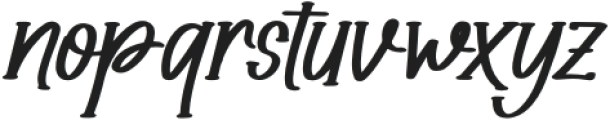 Rotten Jingway Italic otf (400) Font LOWERCASE