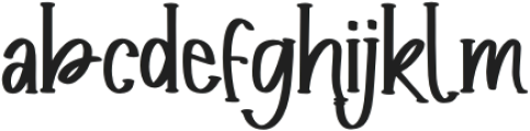 Rotten Jingway otf (400) Font LOWERCASE