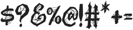 Rotten Spirits Regular otf (400) Font OTHER CHARS
