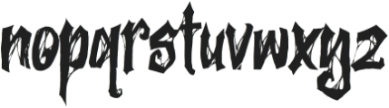 Rotten Spirits Regular otf (400) Font LOWERCASE