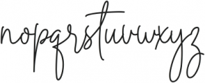 Rotterdam Signature ttf (400) Font LOWERCASE