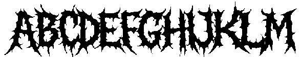Rotting Genesis Regular otf (400) Font UPPERCASE