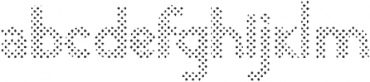 Rotunda dots otf (400) Font LOWERCASE