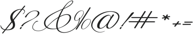 Roudy Italic otf (400) Font OTHER CHARS