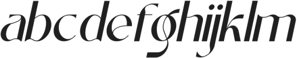 Rouganeck Italic otf (400) Font LOWERCASE