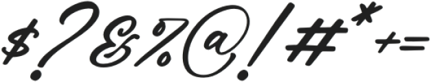 Rough Anthem Italic otf (400) Font OTHER CHARS