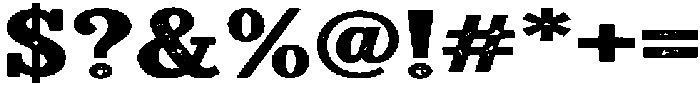 Rough Distressed Regular otf (400) Font OTHER CHARS