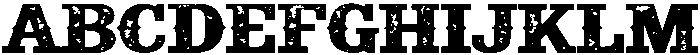 Rough Distressed Regular otf (400) Font UPPERCASE