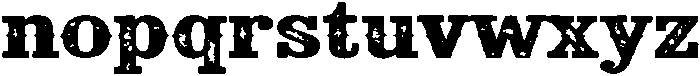 Rough Distressed Regular otf (400) Font LOWERCASE