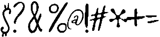 Rough Draft Regular otf (400) Font OTHER CHARS