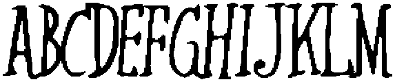Rough Draft Regular otf (400) Font UPPERCASE