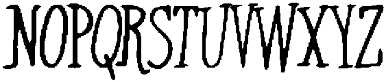 Rough Draft Regular otf (400) Font UPPERCASE