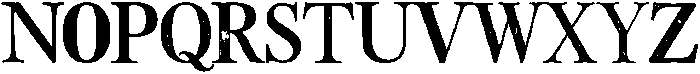 Rough Elegant Serif Regular otf (400) Font UPPERCASE
