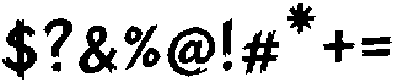 Rough Graphite Regular otf (400) Font OTHER CHARS