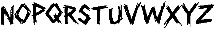 Rough Graphite Regular otf (400) Font UPPERCASE