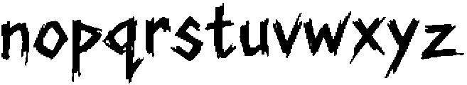 Rough Graphite Regular otf (400) Font LOWERCASE
