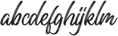 Rough Letterline Regular otf (400) Font LOWERCASE