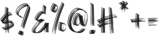 Rough Punch otf (400) Font OTHER CHARS