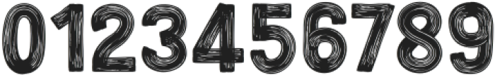 Rough Raw Paint Brush ttf (400) Font OTHER CHARS