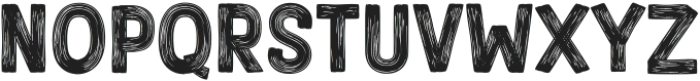Rough Raw Paint Brush ttf (400) Font UPPERCASE