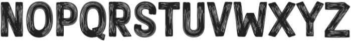 Rough Raw Paint Brush ttf (400) Font LOWERCASE