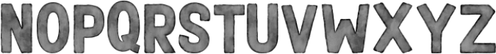 Rough Raw Watercolor Regular otf (400) Font UPPERCASE