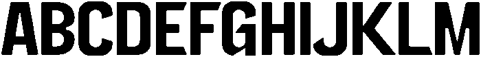 Rough Regular otf (400) Font UPPERCASE