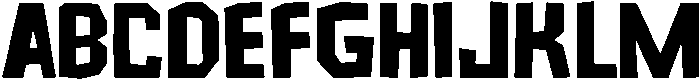 Rough Regular otf (400) Font UPPERCASE