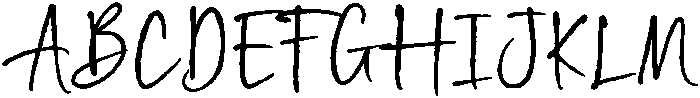 Rough Scribble otf (400) Font UPPERCASE