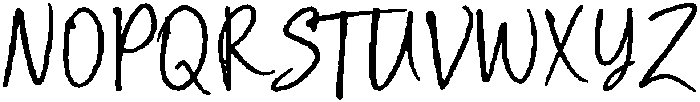Rough Scribble otf (400) Font UPPERCASE