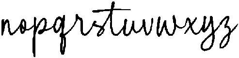 Rough Scribble otf (400) Font LOWERCASE