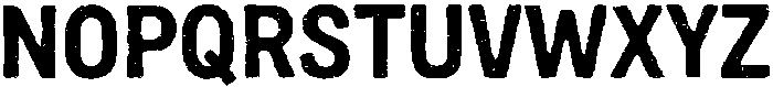 Rough Stampy Regular otf (400) Font UPPERCASE