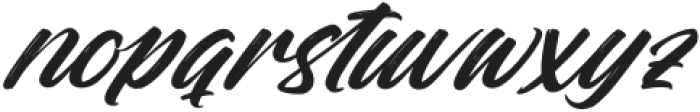 Rough Streak Italic Italic otf (400) Font LOWERCASE