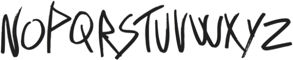 Rough Streak Regular otf (400) Font UPPERCASE