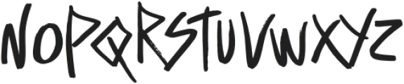 Rough Streak Regular otf (400) Font LOWERCASE