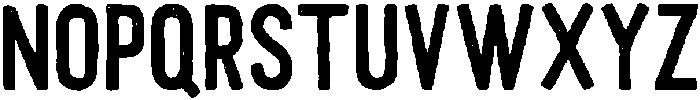 Rough otf (400) Font LOWERCASE