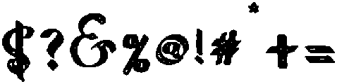 Rough otf (400) Font OTHER CHARS