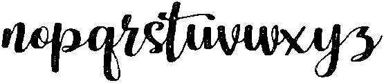 Rough otf (400) Font LOWERCASE