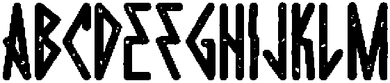 Rough otf (400) Font UPPERCASE