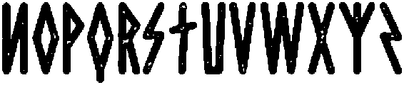 Rough otf (400) Font UPPERCASE