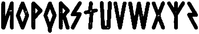 Rough otf (400) Font LOWERCASE