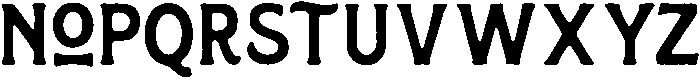 Rough otf (400) Font LOWERCASE